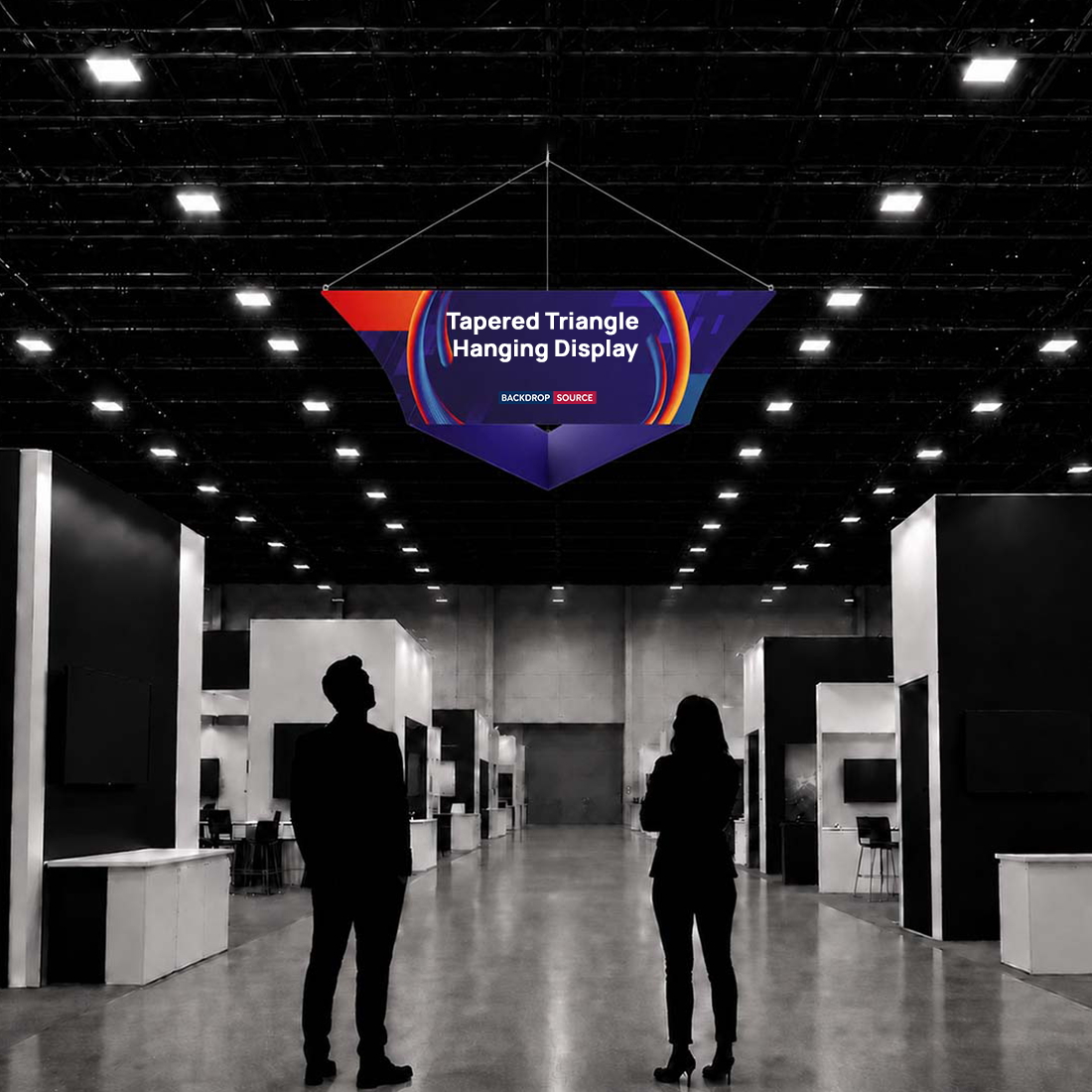 Tapered Triangle Hanging Display