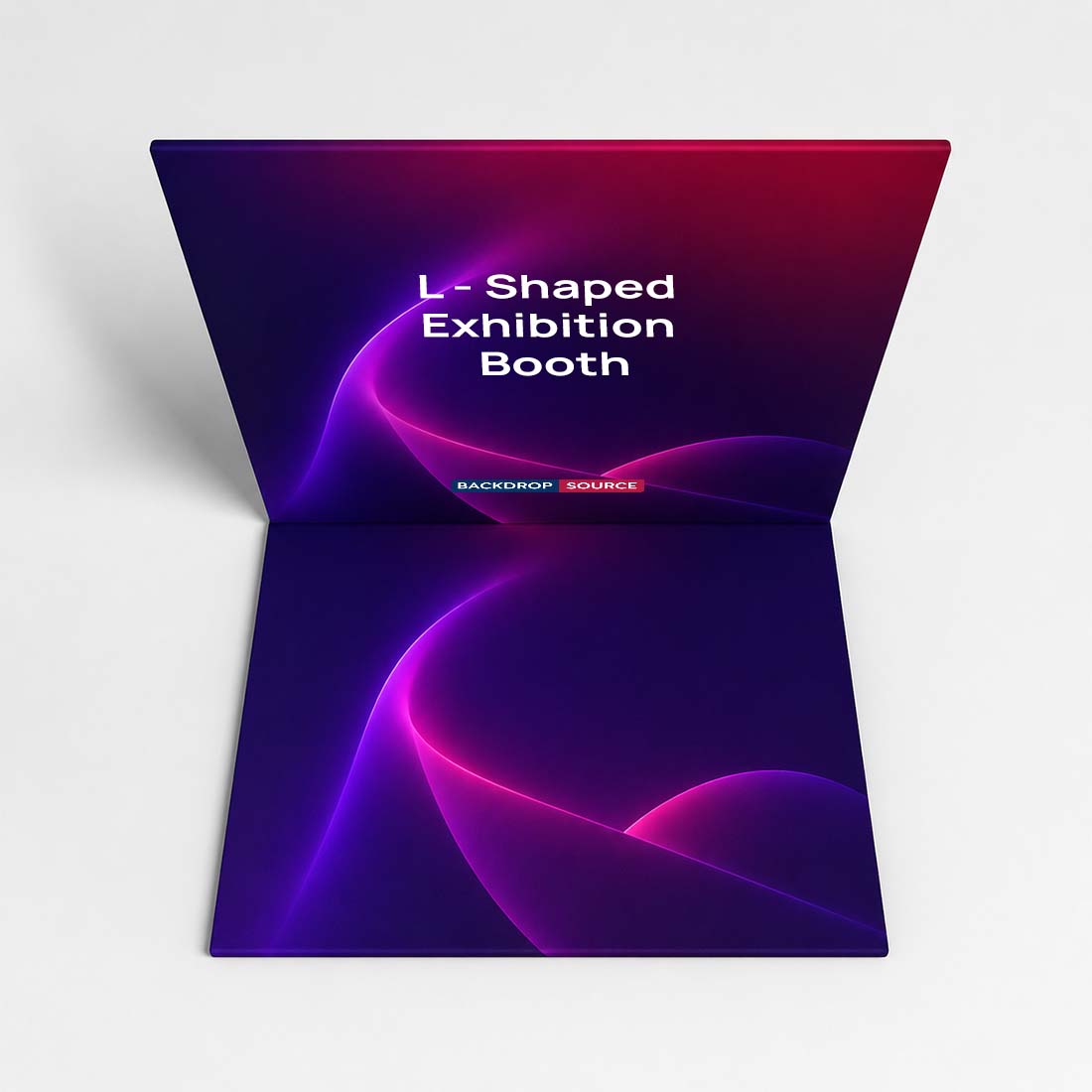 Custom Printed L - Shaped Exhibition Booth