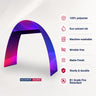 Arco in tessuto tensionato a forma di C - 6 m