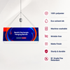 Banner appeso rettangolare retroilluminato