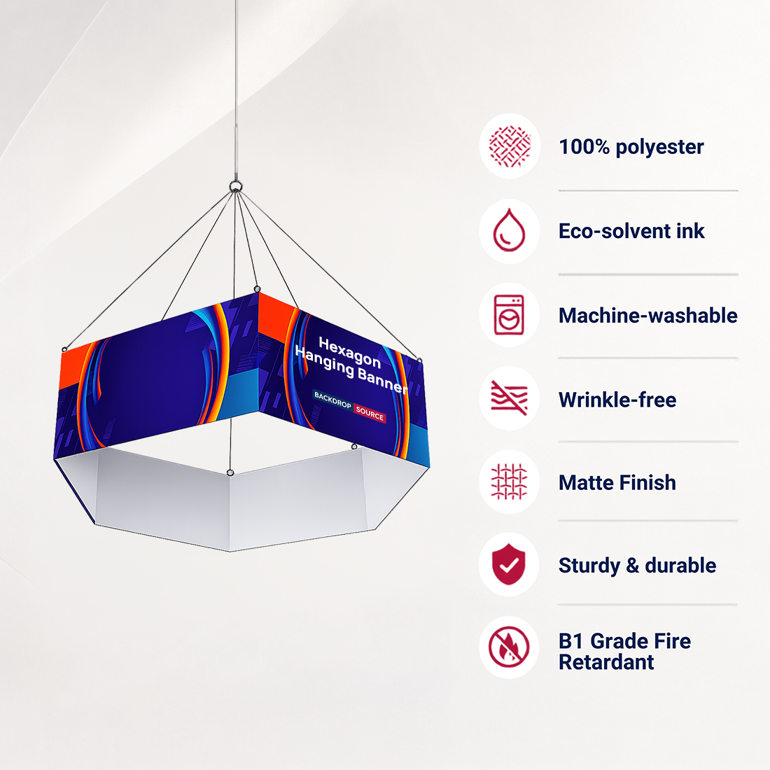 Banner sospeso Sky Tube Hexagon