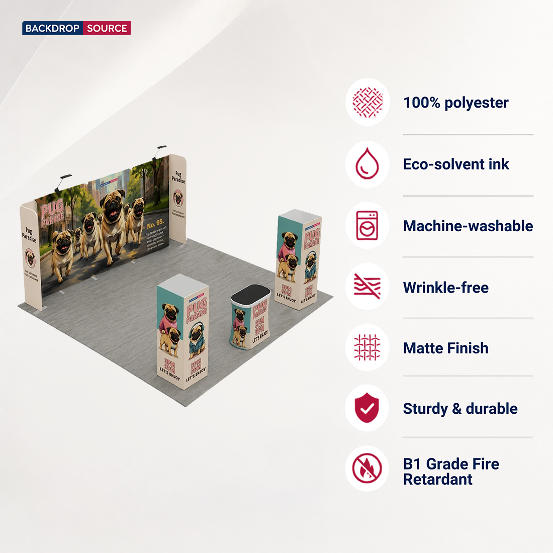 Kit stand modulari 6m x 6m - Modello 18