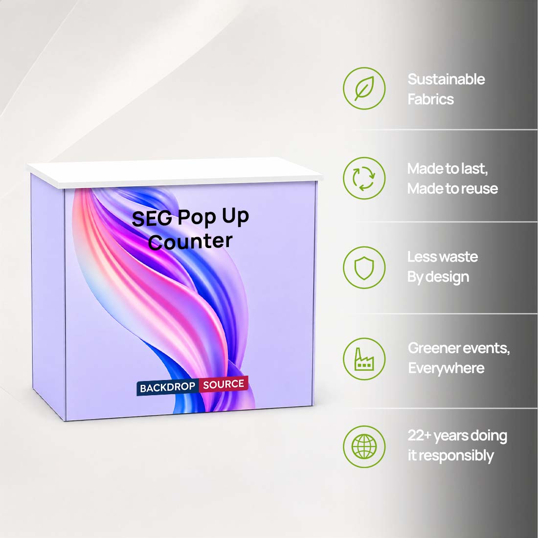 Banco Pop Up in Tessuto SEG
