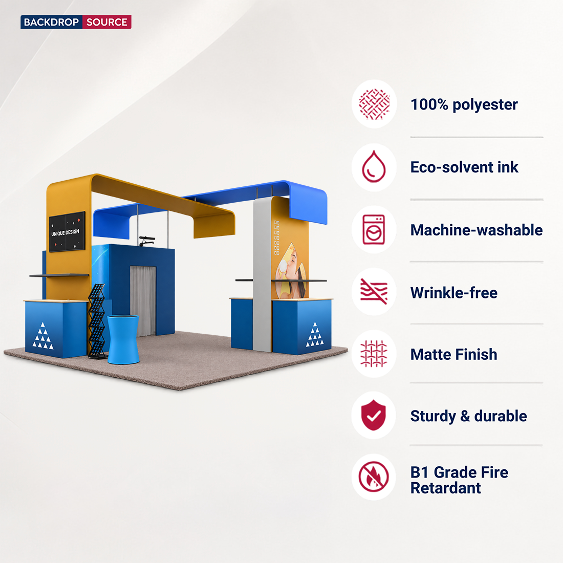 Kit stand modulare 6m x 6m - Modello 12
