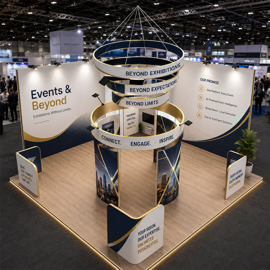 Kit stand modulare 6m x 6m - Modello 21