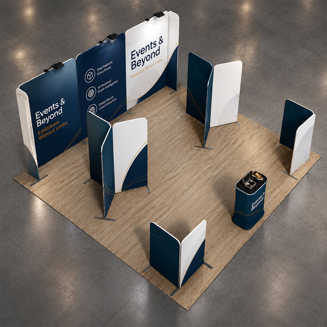 Kit Stand Modulare 6m x 6m - Modello 17