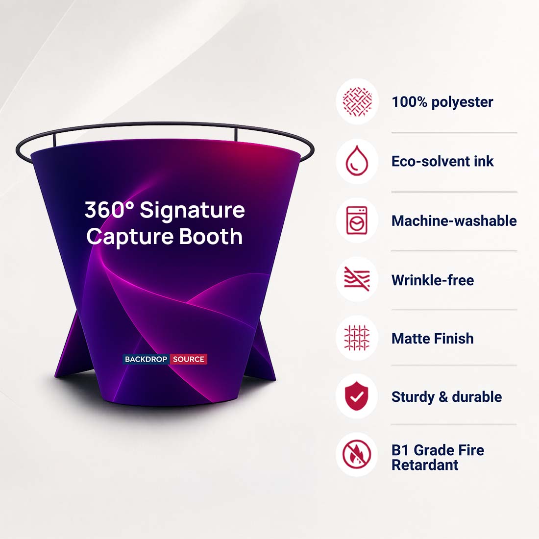 Stand espositivo stampato personalizzato a 360°