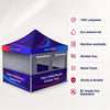 10ft x 10ft Fabric Food Booth Canopy Tent