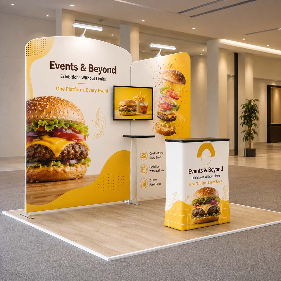 Display Espositivo Portatile 3m x 3m - Modello 5