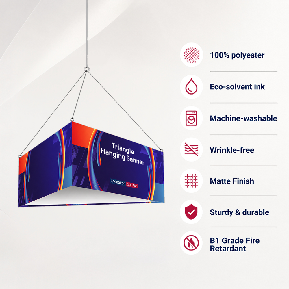 Banner sospeso SkyTube Triangle