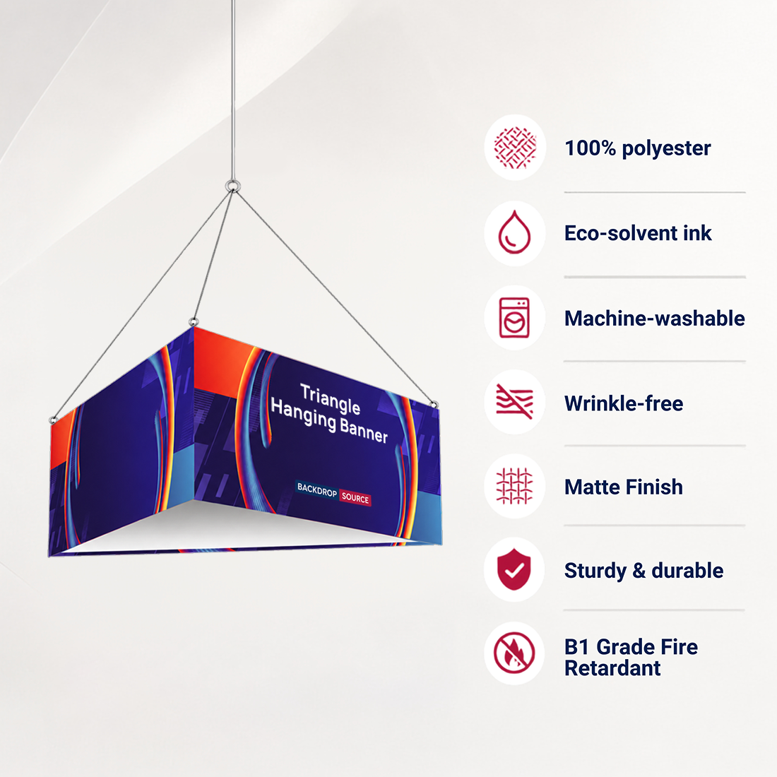 Banner sospeso SkyTube Triangle