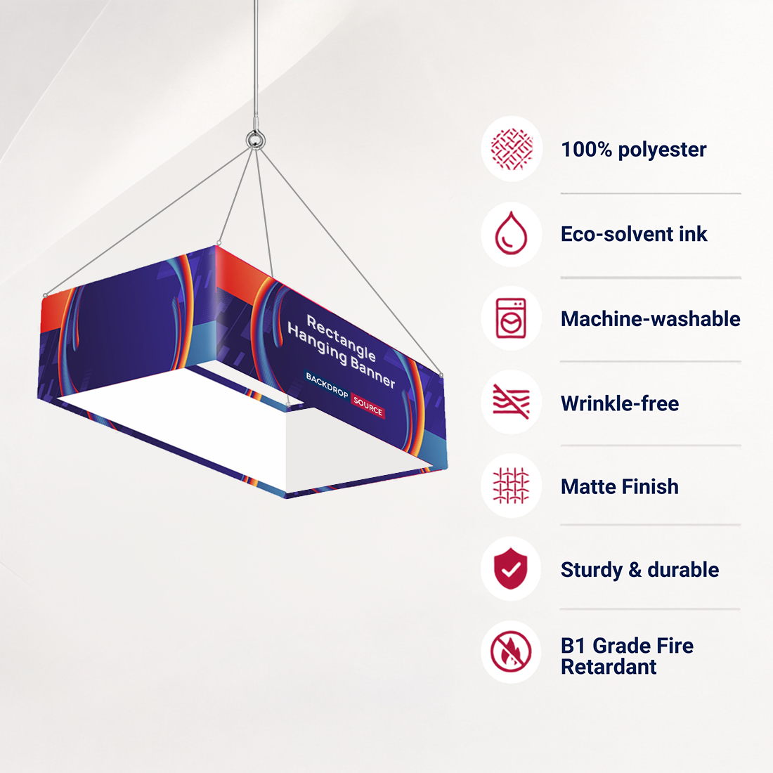 Banner appeso rettangolare Sky Tube
