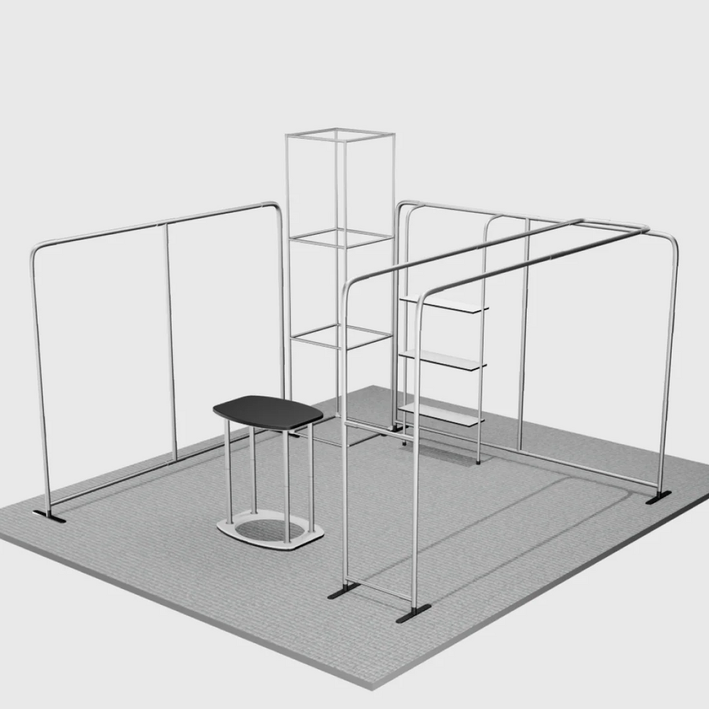 Kits de stand modulares de 20 pies x 20 pies - Modelo 01