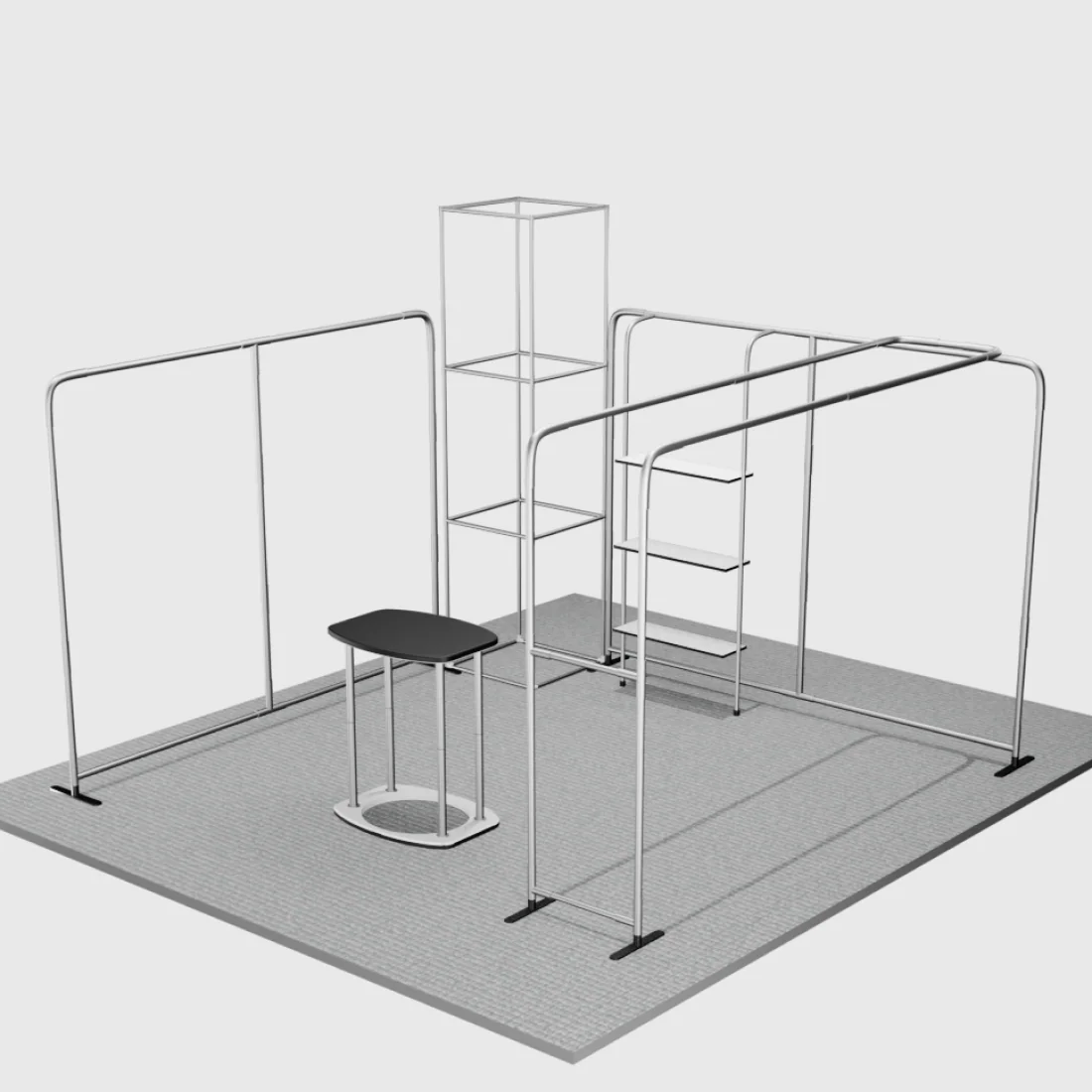 Kits de stand modulares de 20 pies x 20 pies - Modelo 01
