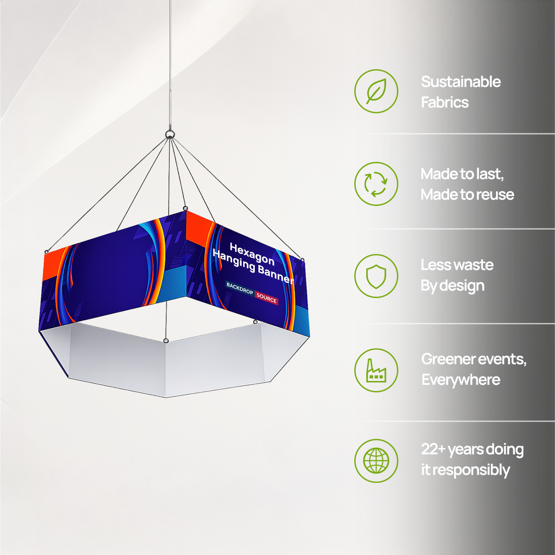 Banner sospeso Sky Tube Hexagon