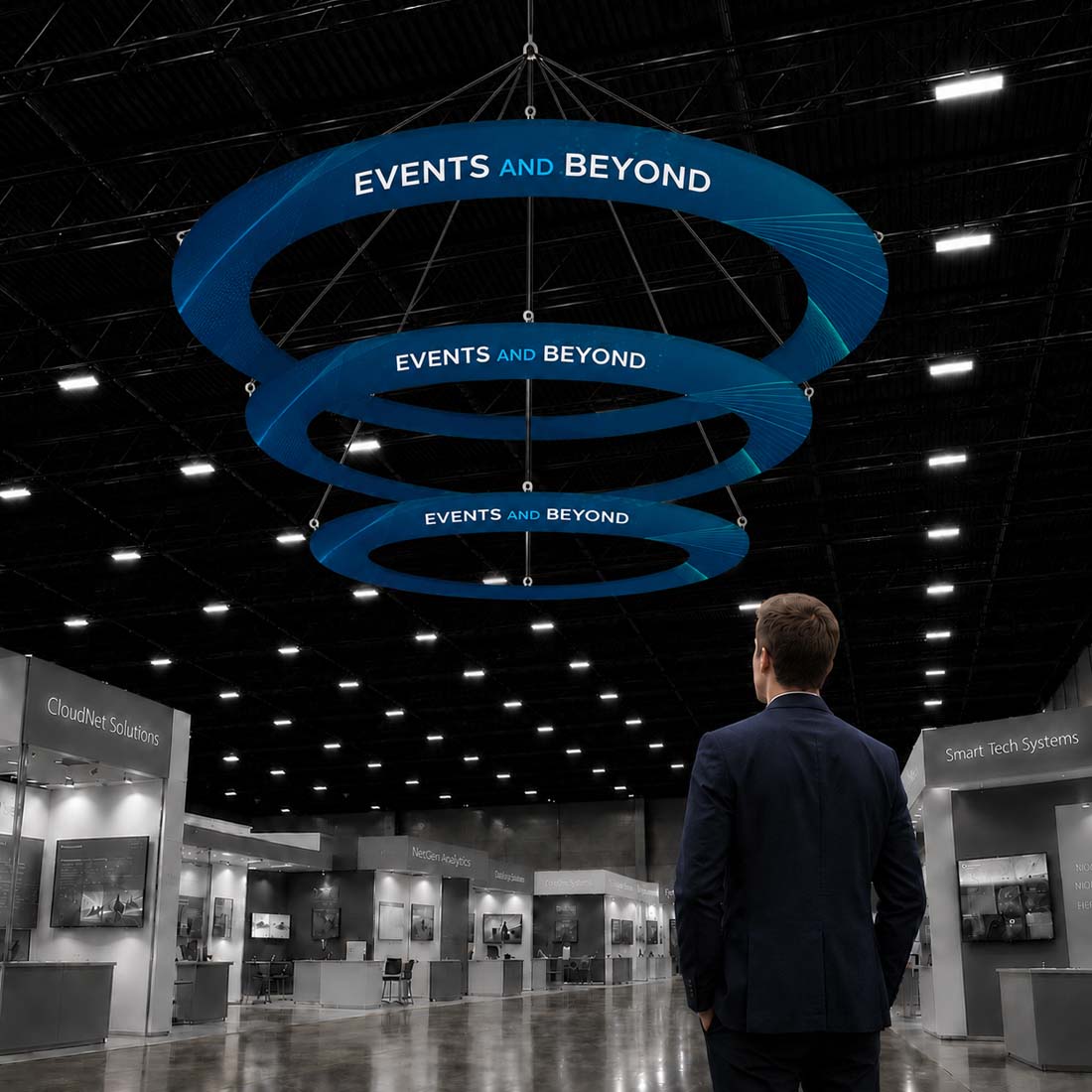 Banner appeso ad anello a più livelli