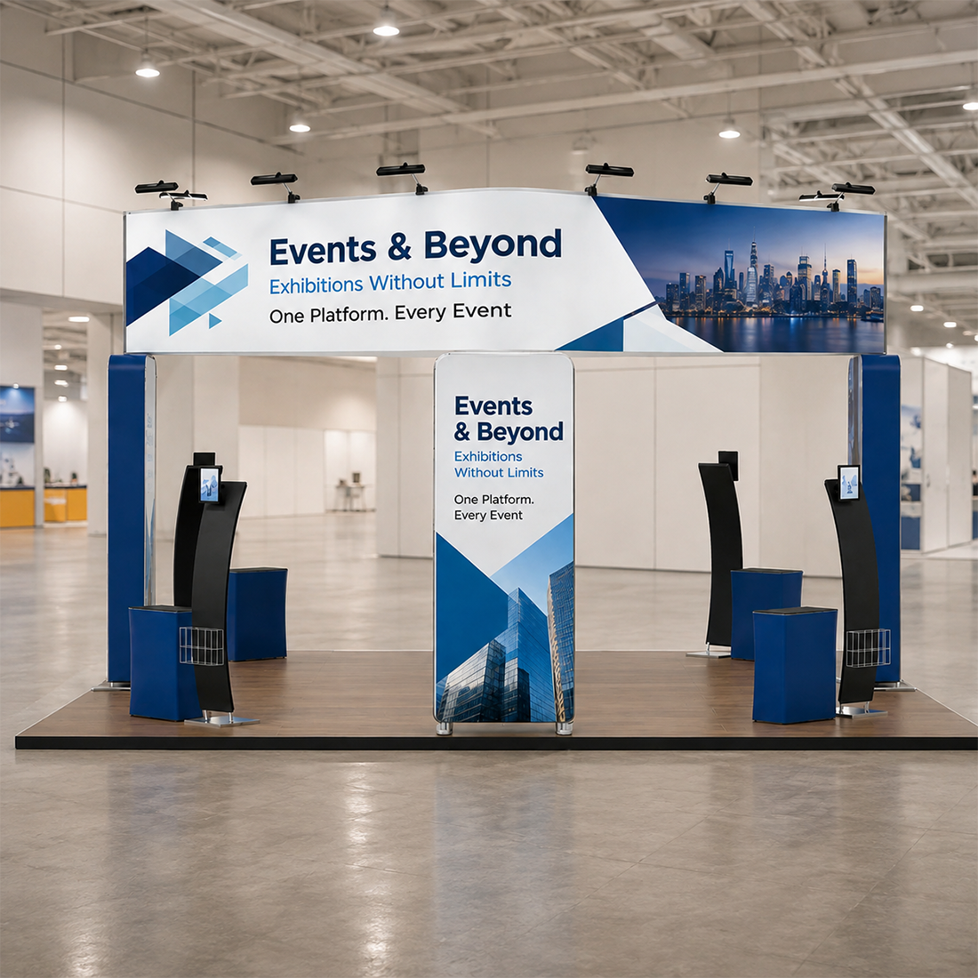 Kit stand modulare 6m x 6m - Modello 11
