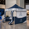 3m x 3m Fabric Canopy Kit A2 with Snake Display Shelves & TV Racks