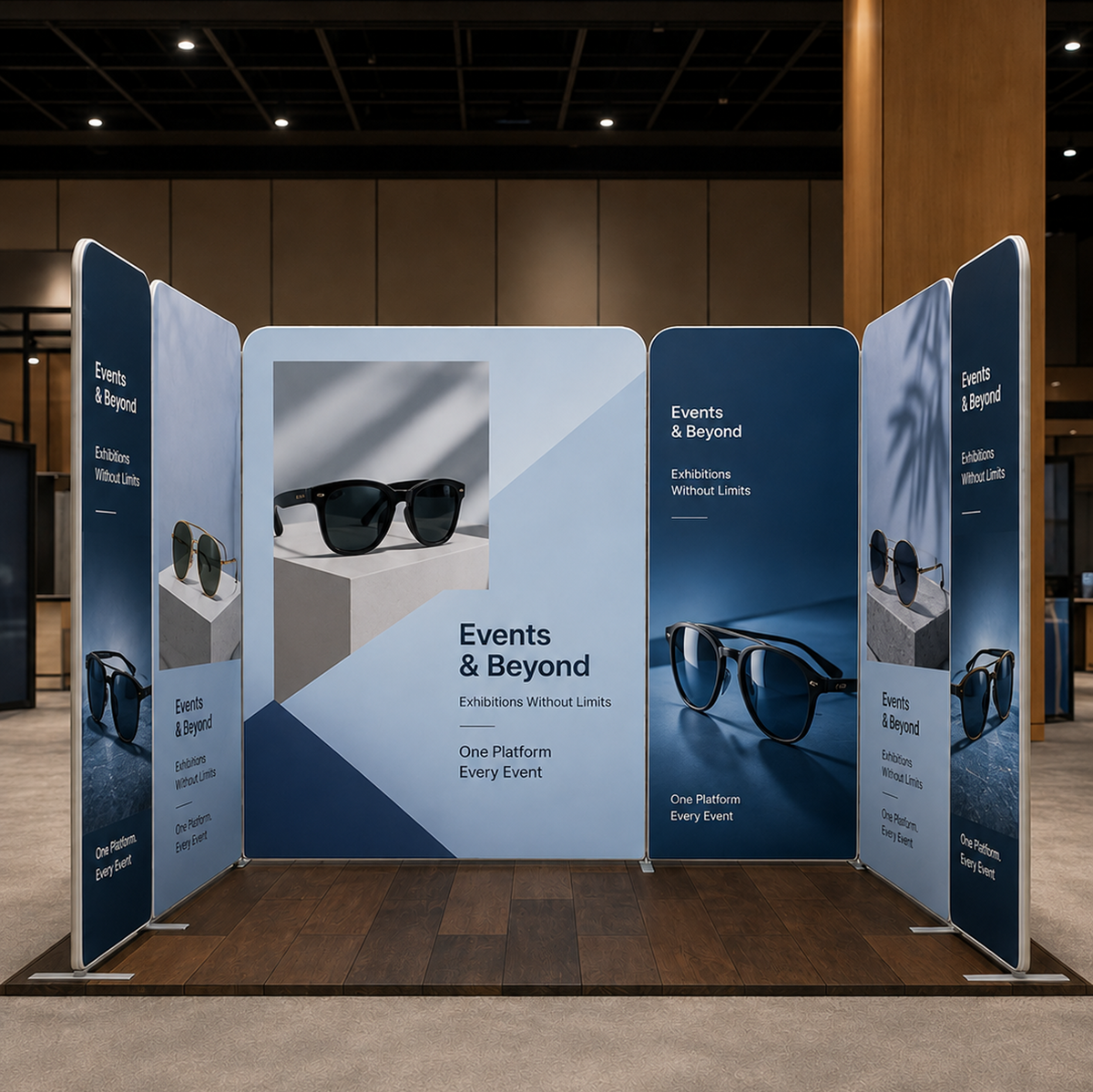 Espositore in Tessuto Magnetico - Modello 2 (3m x 3m)