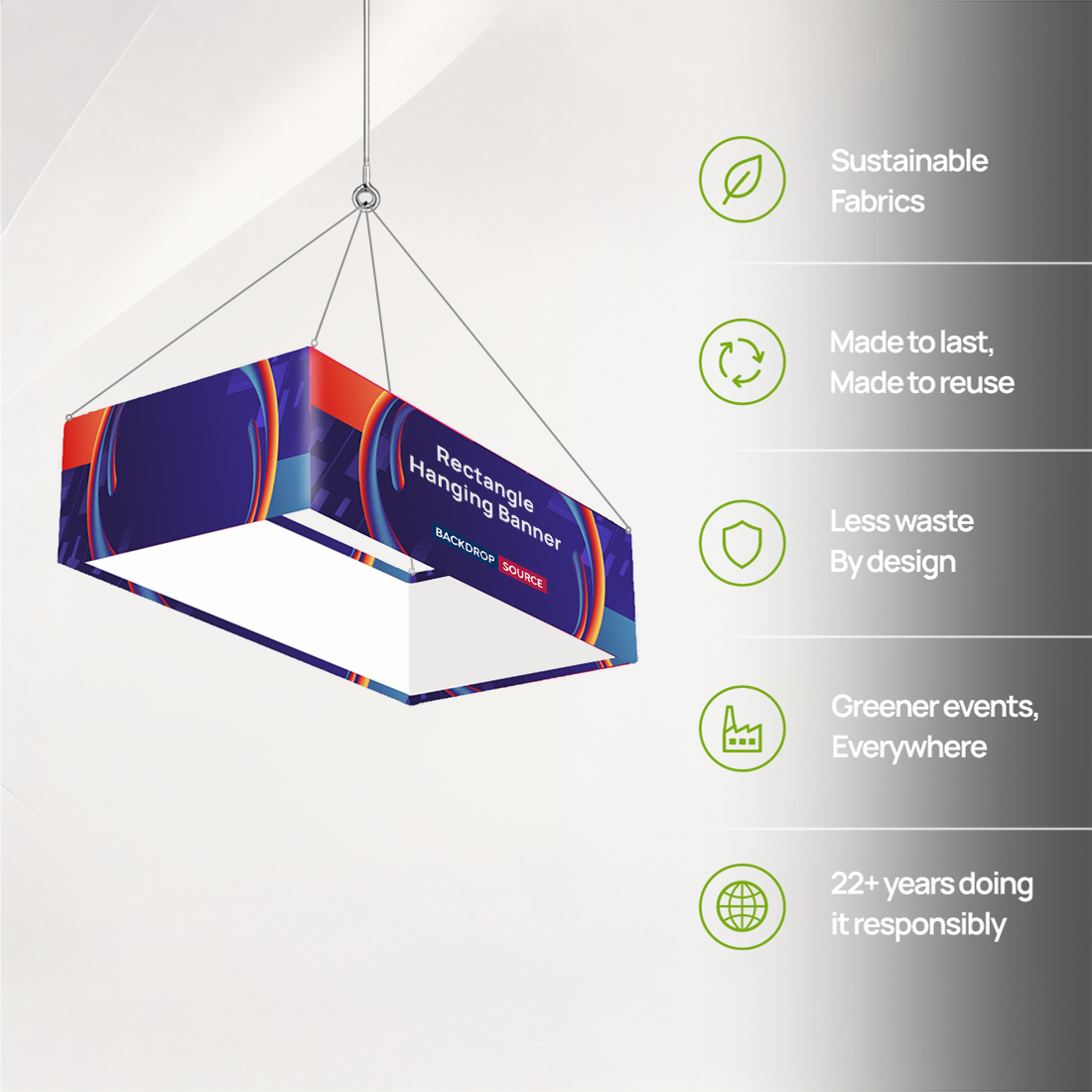 Banner appeso rettangolare Sky Tube