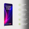 Portable 8.5ft High Fabric Exhibit Display