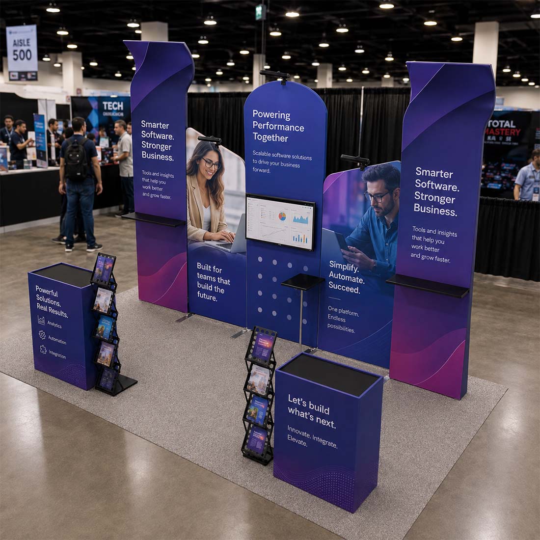 Portable Exhibit Display 3m x 6m - Model 4