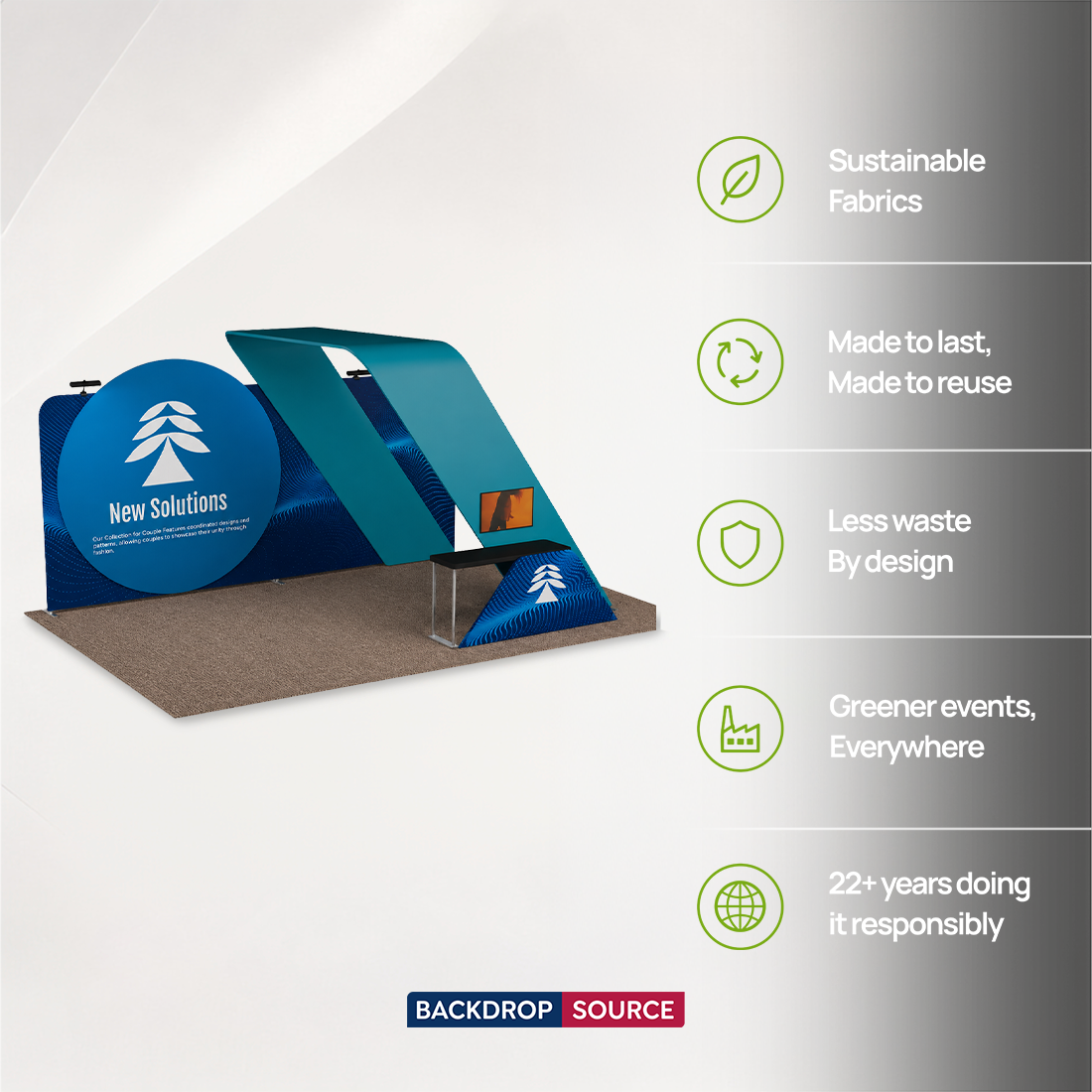 Portable Exhibit Display 6m x 3m - Model 18