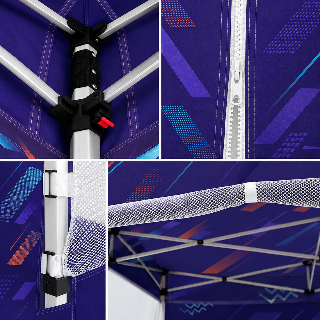Tenda a baldacchino in tessuto resistente – (4,5 m L x 3 m A)