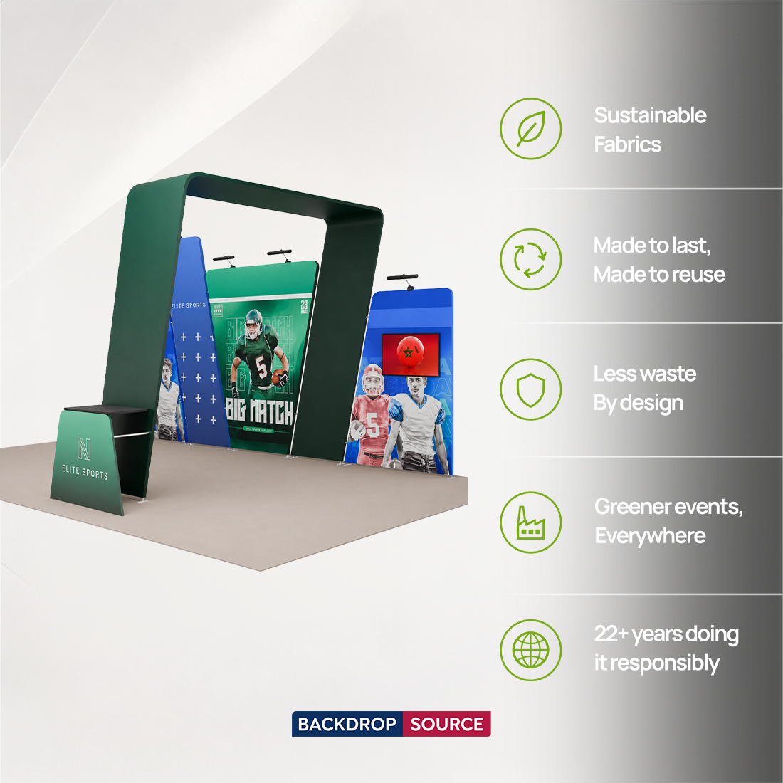 Portable Exhibit Display 6m x 3m - Model 16
