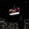 Banner appeso rettangolare retroilluminato