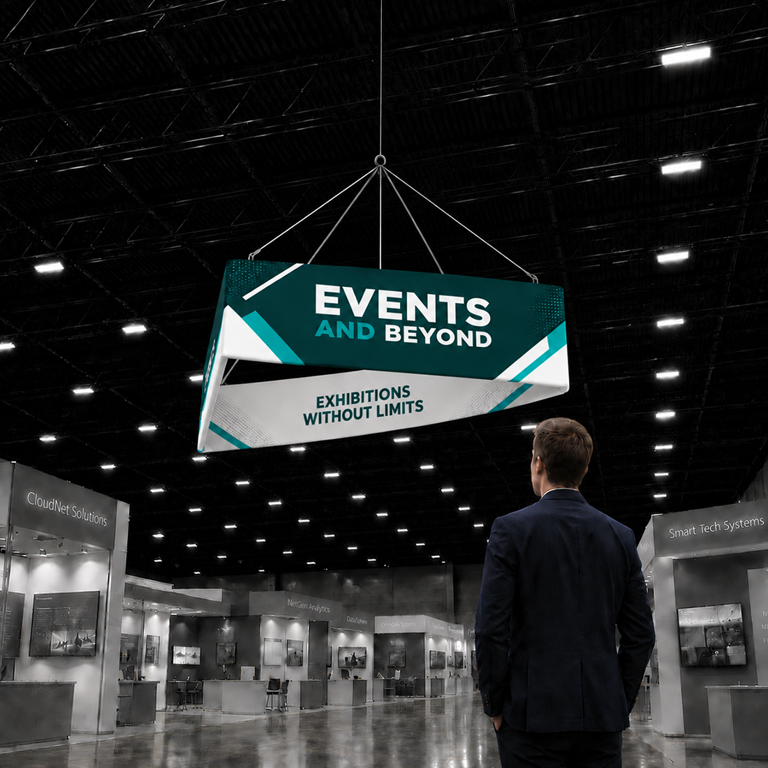 Banner sospeso SkyTube Triangle