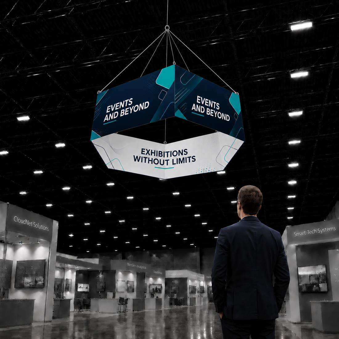 Banner sospeso Sky Tube Hexagon