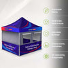 10ft x 10ft Fabric Food Booth Canopy Tent