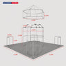 Kit Stand Modulare 6m x 6m - Modello 20