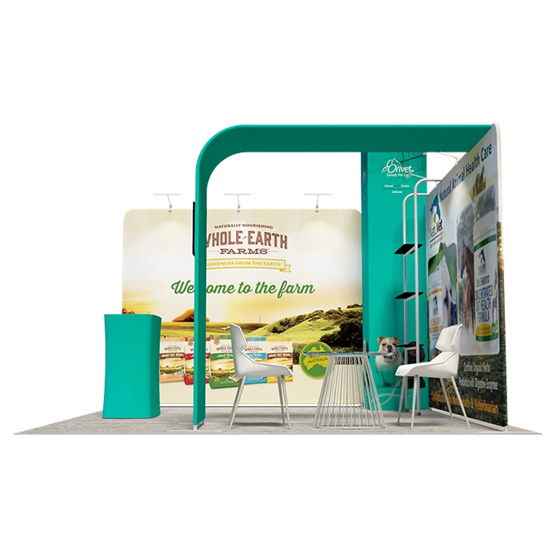 Kits de stand modulares de 20 pies x 20 pies - Modelo 01