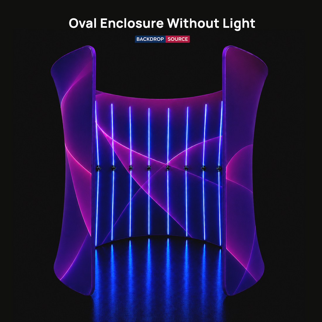 Oval Fabric Wide Doorway Enclosure