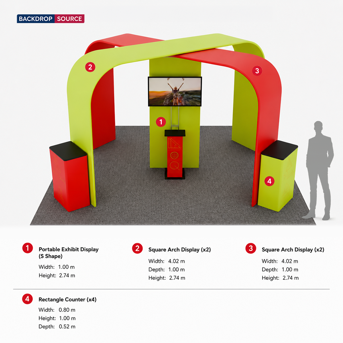 Kit Stand Modulari 6m x 6m - Modello 05