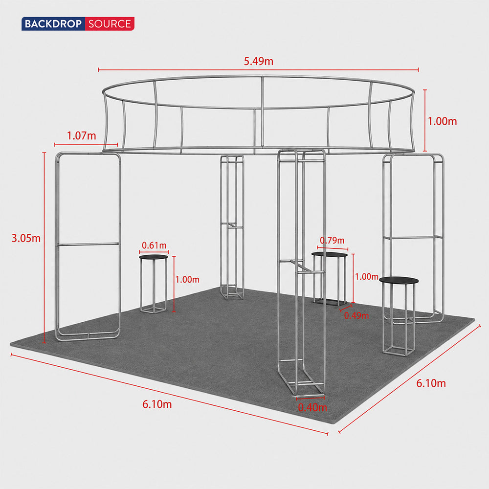 Kit Modulari per Stand 6m x 6m - Modello 22