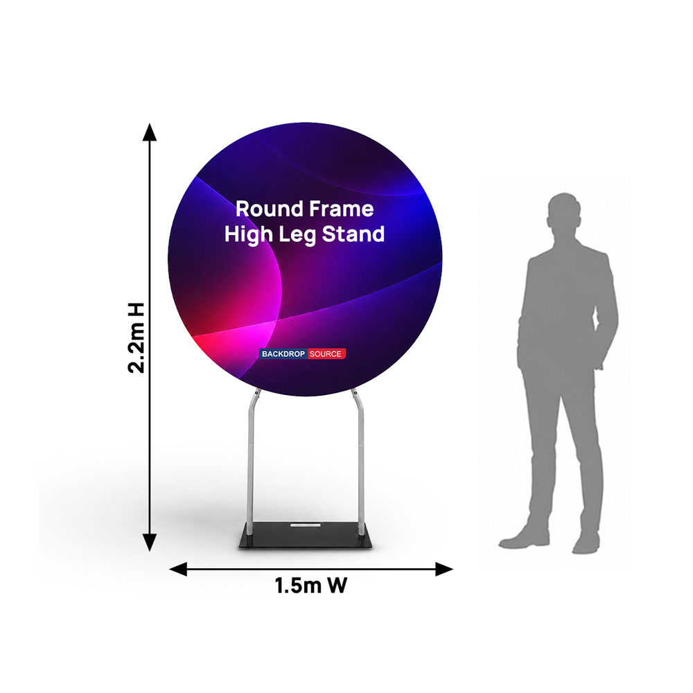 Round Frame High Leg Stand