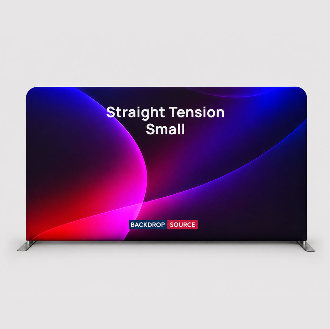 Small Portable Straight Fabric Backdrop - 10ft W x 3ft H