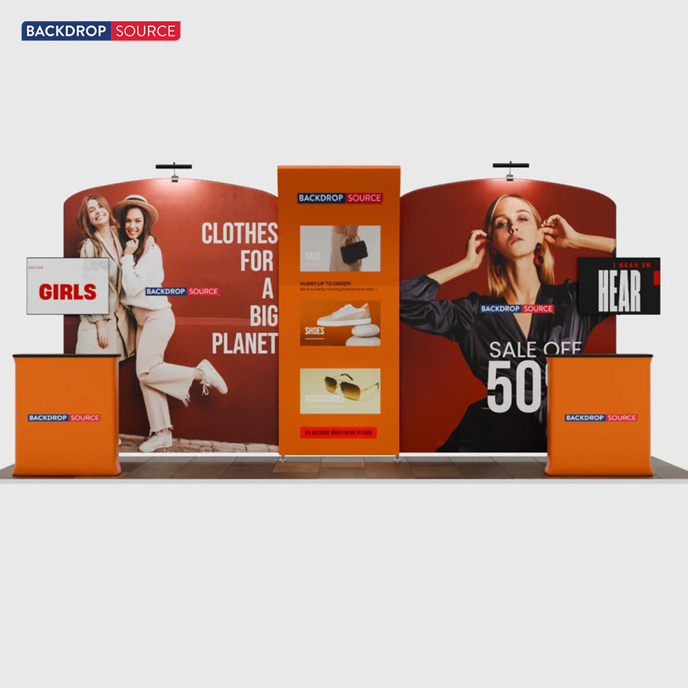 Display espositivo portatile 6m x 3m - Modello 9