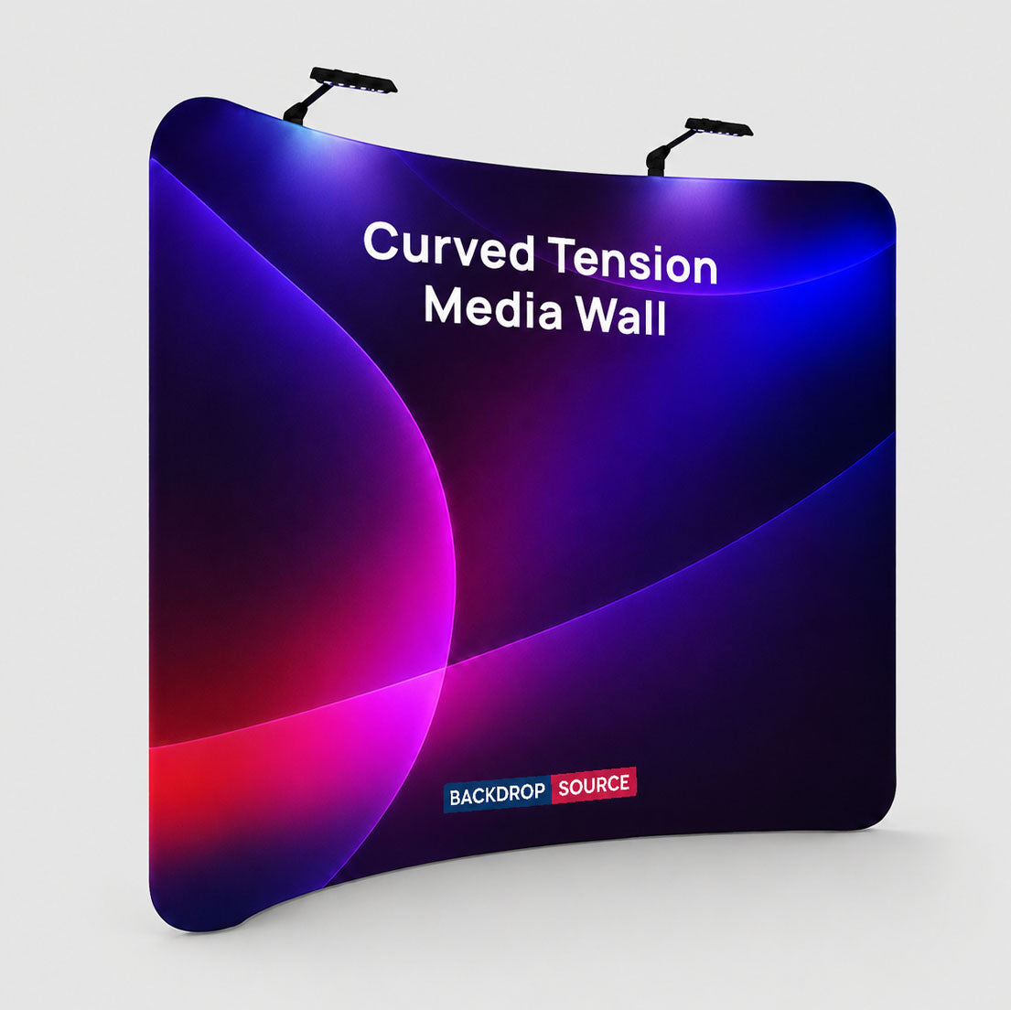 Kit parete posteriore curva con faretto LED