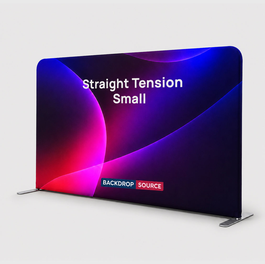 Small Portable Straight Fabric Backdrop - 10ft W x 3ft H