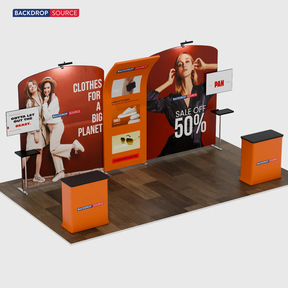 Display espositivo portatile 6m x 3m - Modello 9