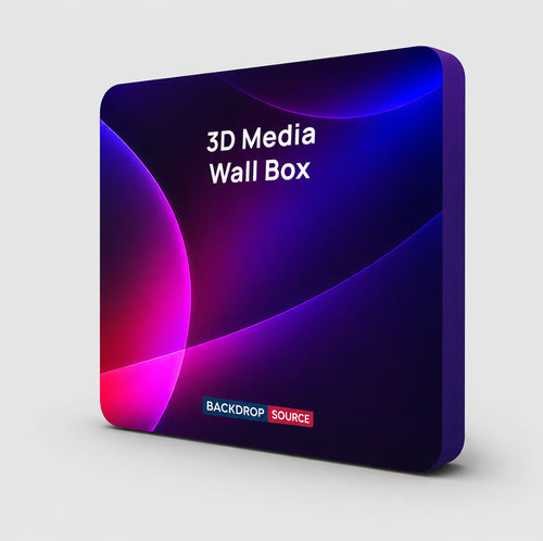 Espositore multimediale in tessuto tensionato 3D Wall Box