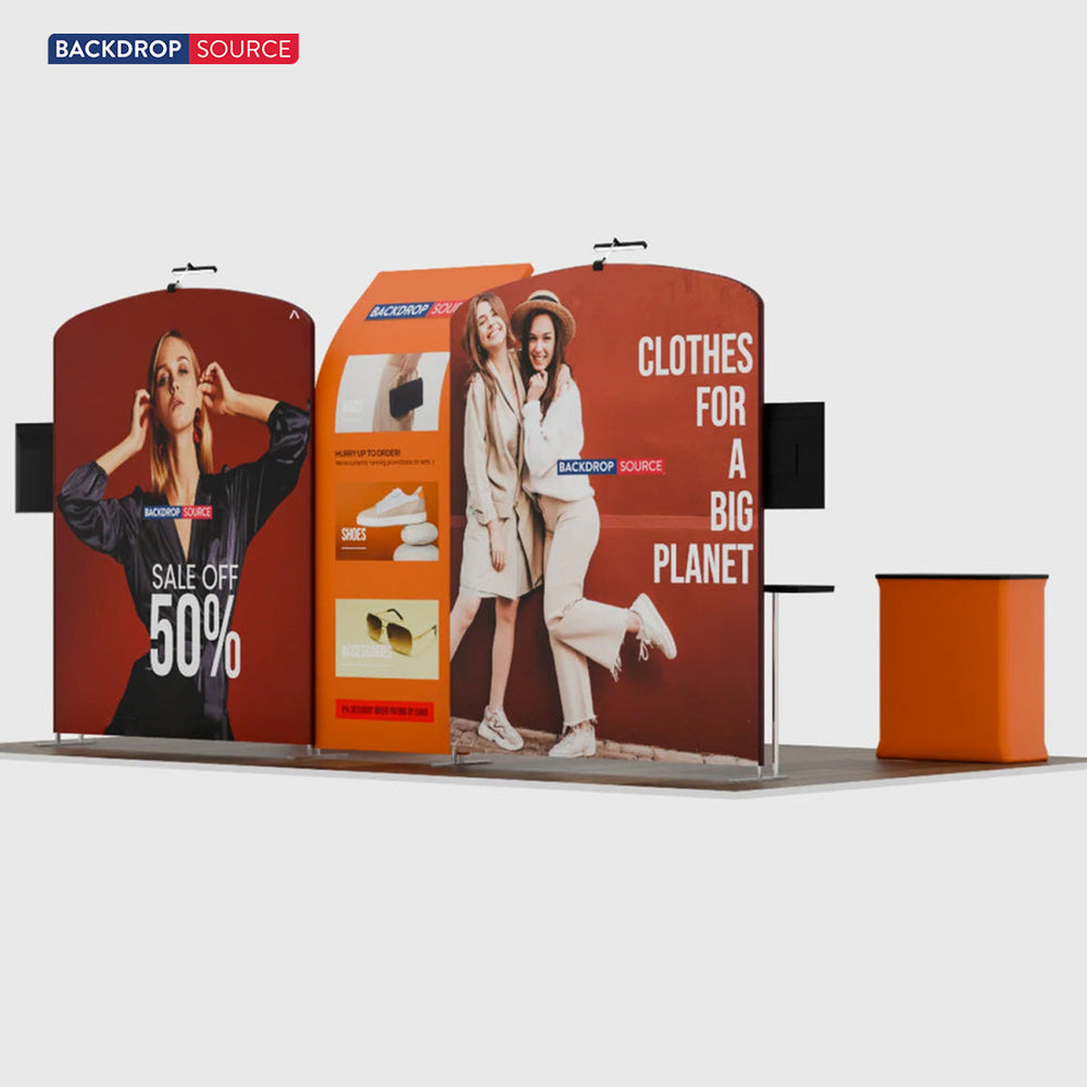 Display espositivo portatile 6m x 3m - Modello 9