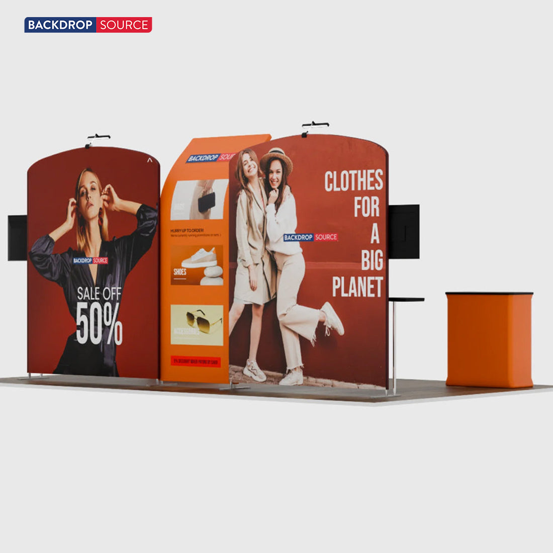 Display espositivo portatile 6m x 3m - Modello 9