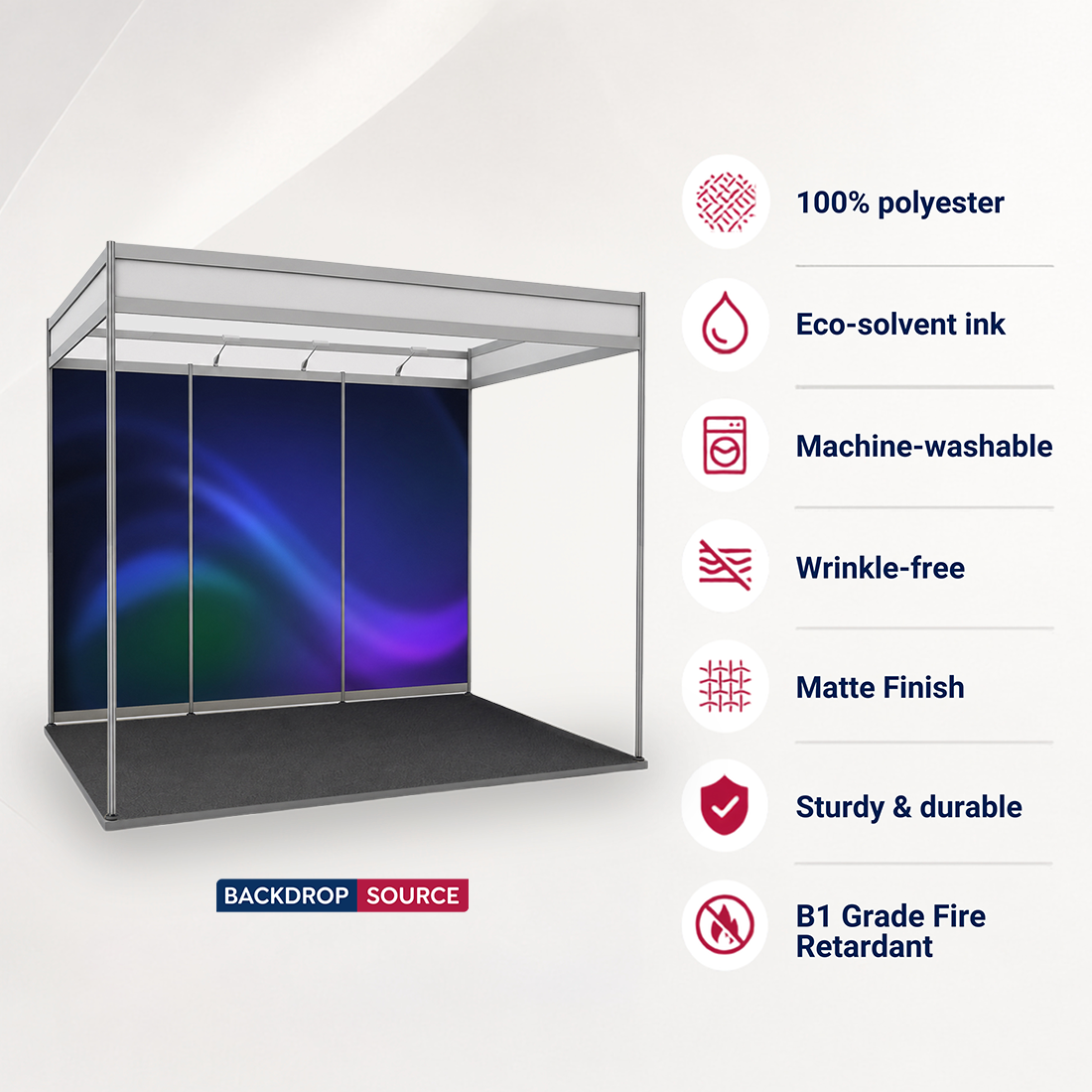 Shell scheme Exhibition Graphics for 3m Wide x 2m Depth Booth