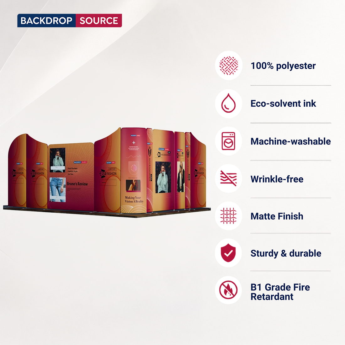 Display Stand Magnetico in Tessuto - Modello 5 (5m x 5m)