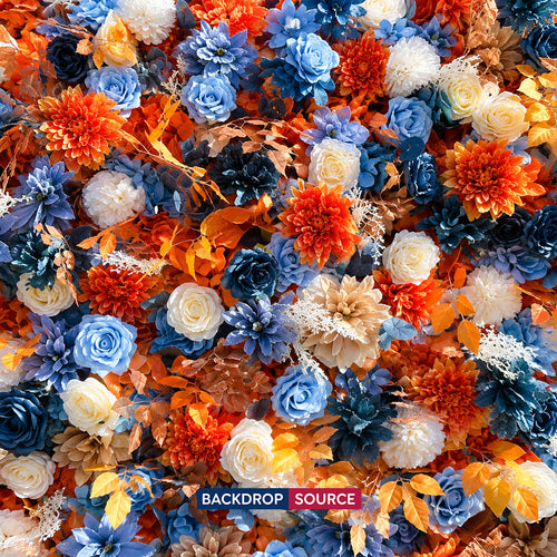 Fondale per evento a parete con fiori artificiali – Stile 29
